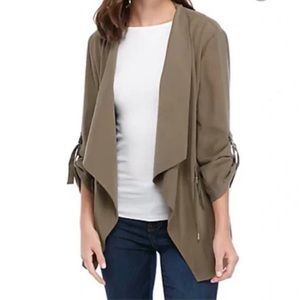Zara Green Women’s Drape Lightweight Long Sleeve Jacket Size XS